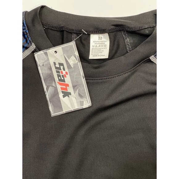 SIAHK Men's Athletic Compression Shirts Medium Quick Dry Moisture Wick Workout - Picture 7 of 12